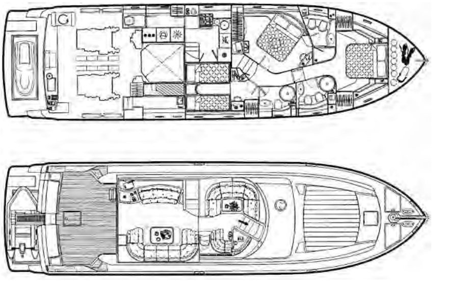 Ferretti 620 2004 iç mekan 3
