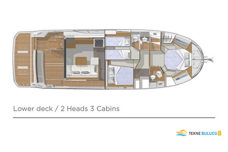 Beneteau Swift Trawler 47 2022 iç mekan 2