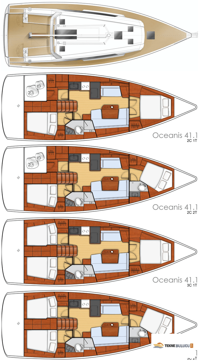 Beneteau Oceanis 41 2019 iç mekan 2