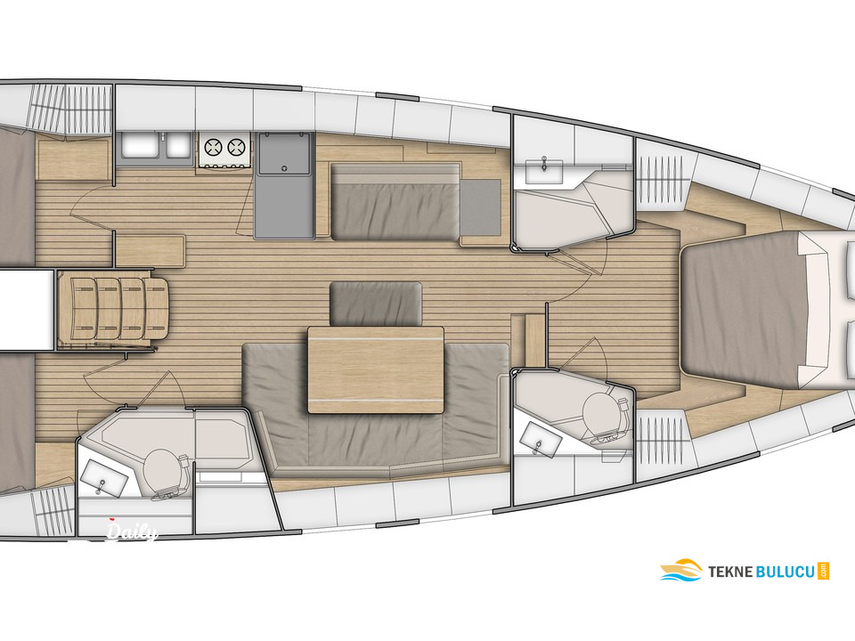 Beneteau Oceanis 46.1 2022 iç mekan 3