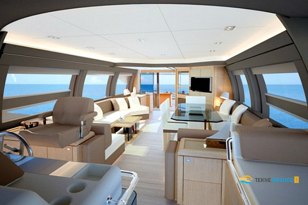 Ferretti 690 2013 iç mekan 2