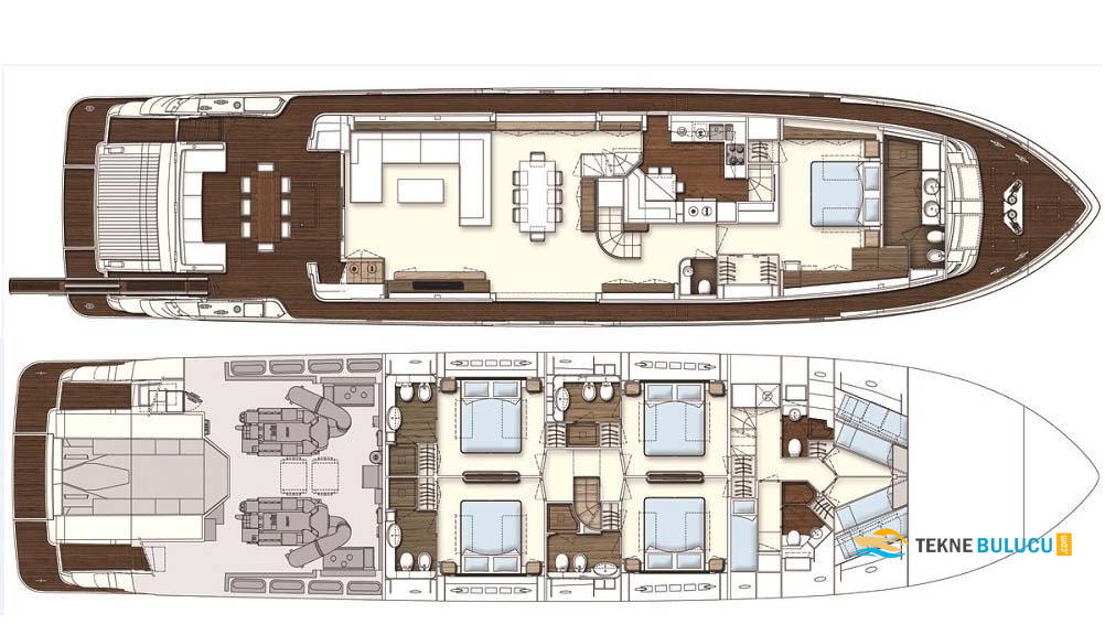 Ferretti 960 2020 iç mekan 2