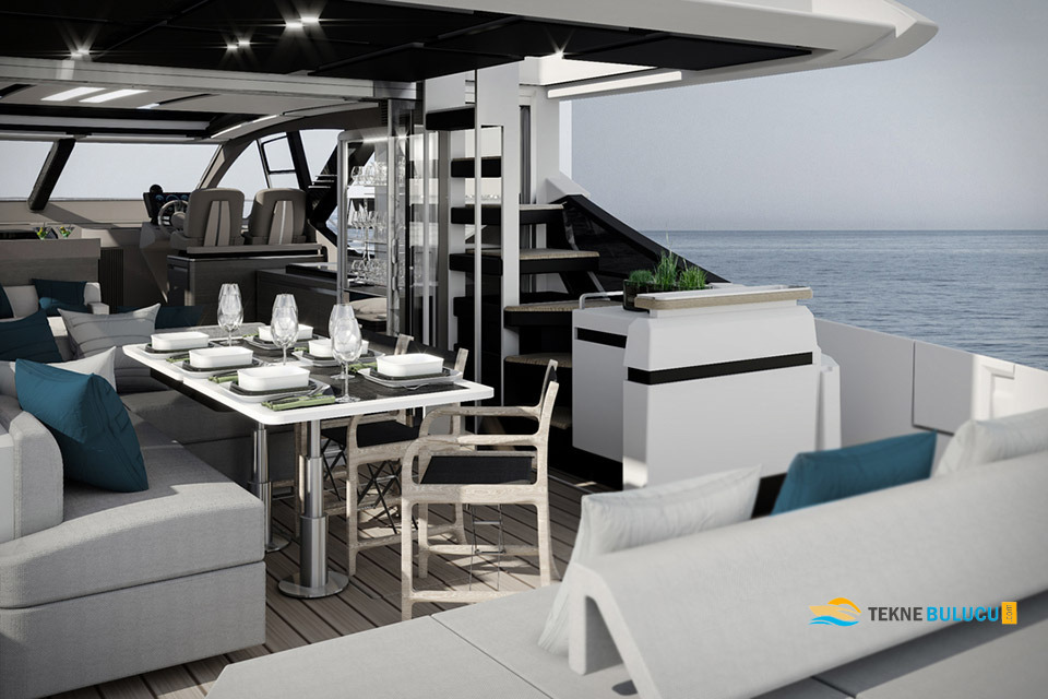 Azimut S7 2017 iç mekan 3