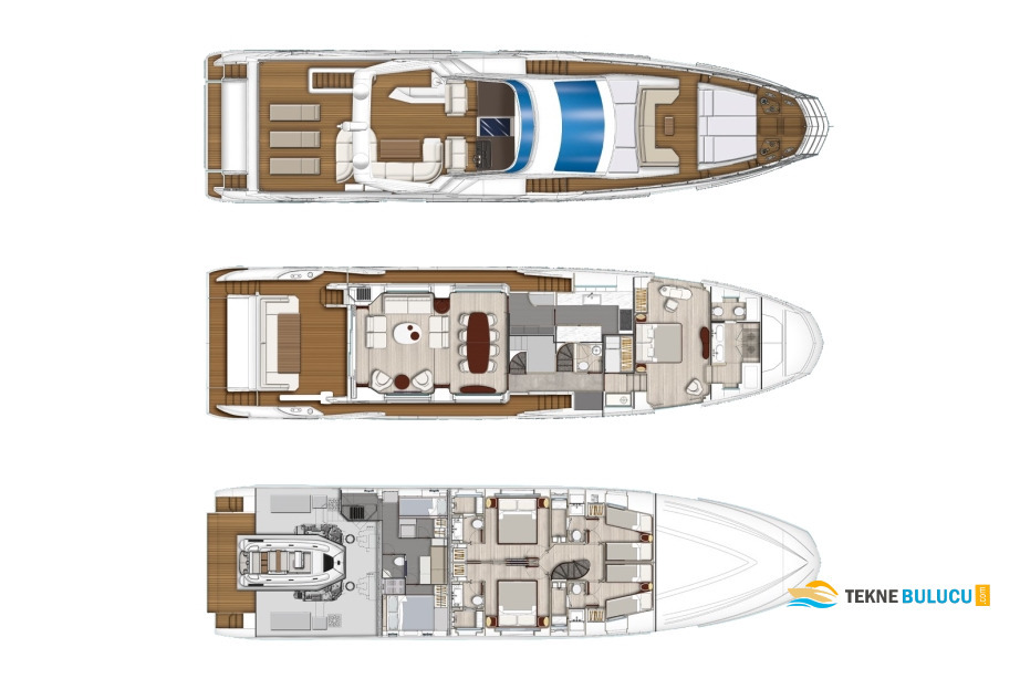 Azimut Grande 27 Metri 2022 iç mekan 1