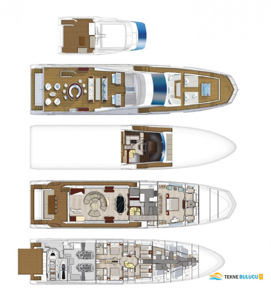 Azimut Grande 35 Metri 2018 iç mekan 3