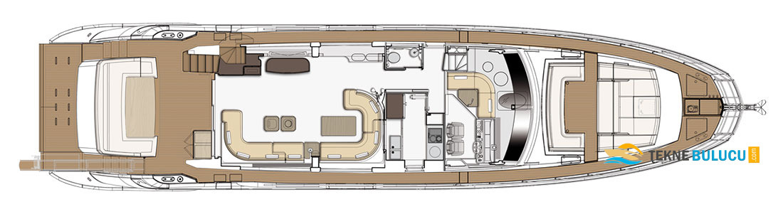 Azimut Grande 25 Metri 2020 iç mekan 1