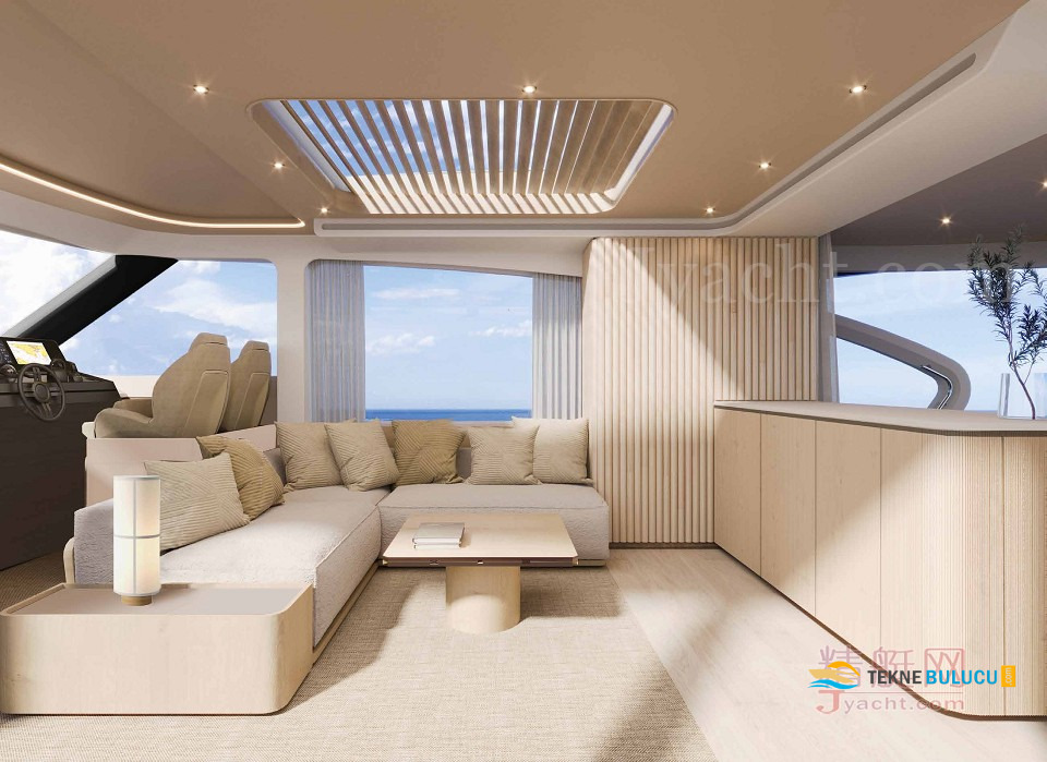 Azimut Seadeck 6 2024 iç mekan 2