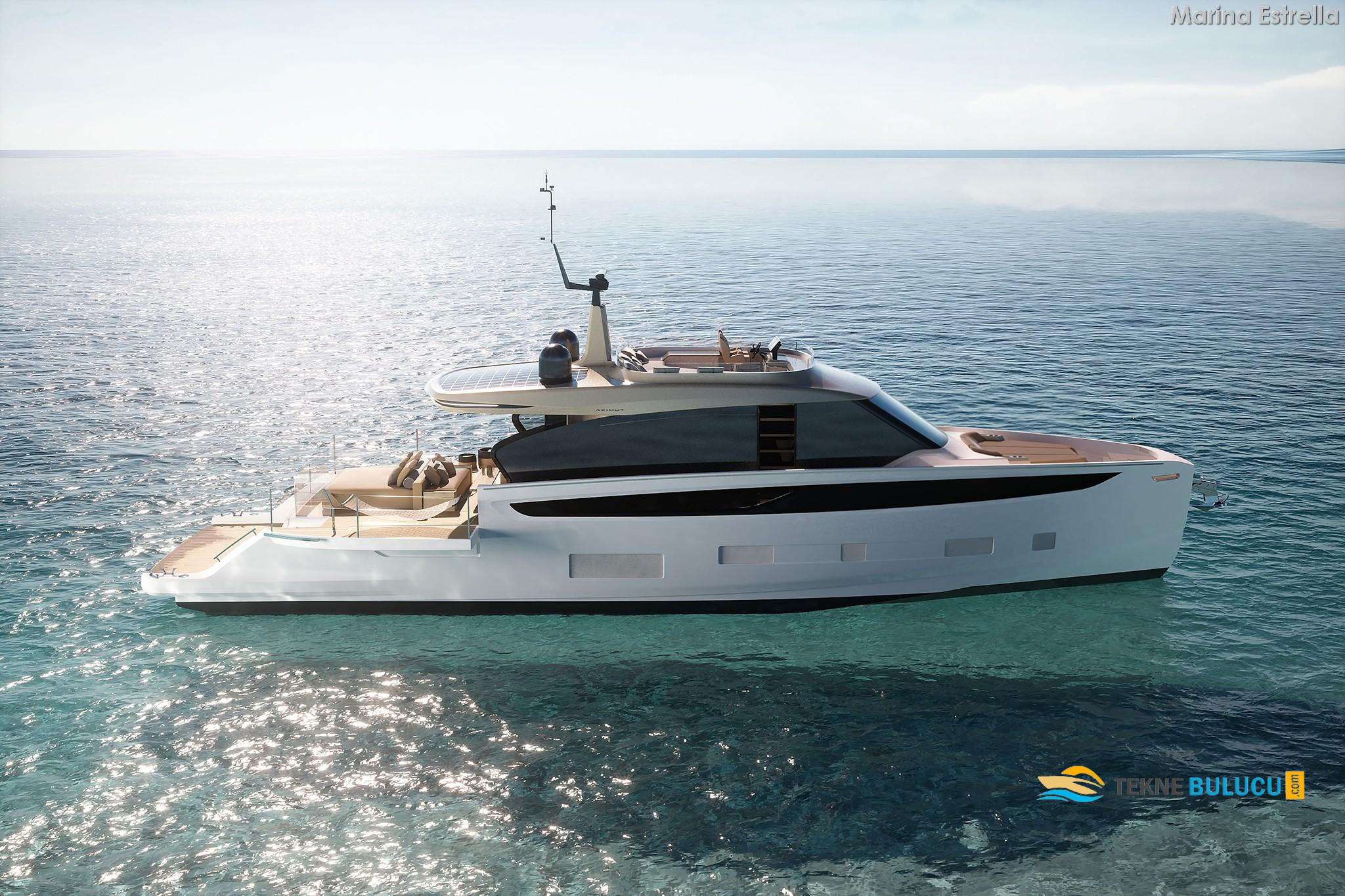 Azimut Seadeck 7 2025 iç mekan 1