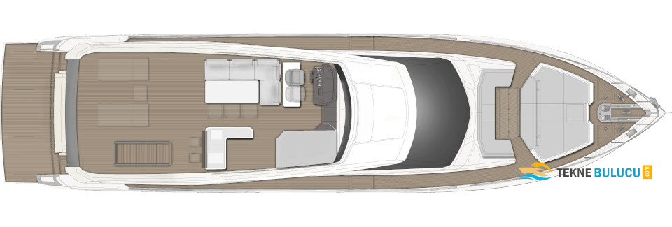 Ferretti 731 2004 iç mekan 1
