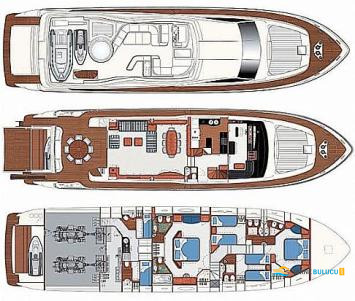 Ferretti 880 2006 iç mekan 2